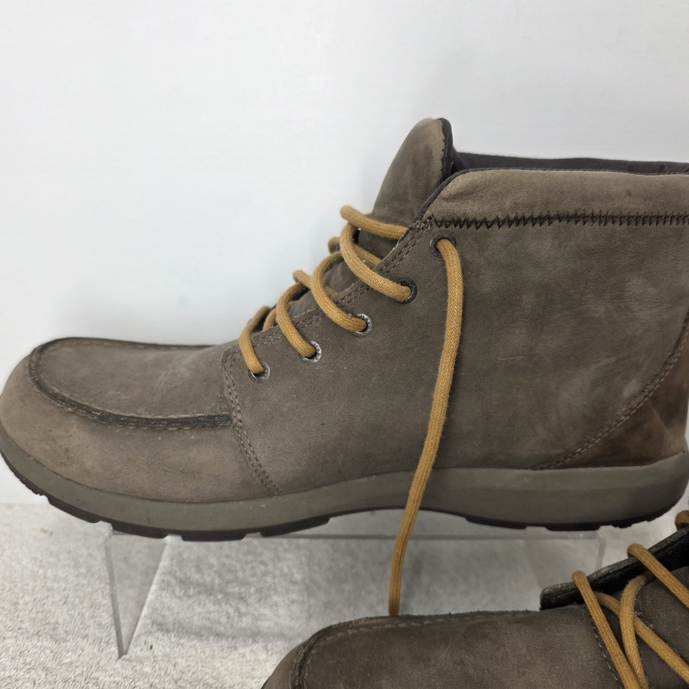 Chaco Brio Moc Toe Men's Size 11.5 Casual Lace-Up Leather Boots Brown J150179 - Picture 9 of 16